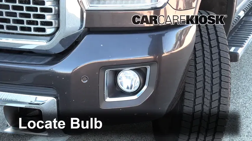 2016 GMC Sierra 2500 HD Denali 6.6L V8 Turbo Diesel Lights Fog Light (replace bulb)